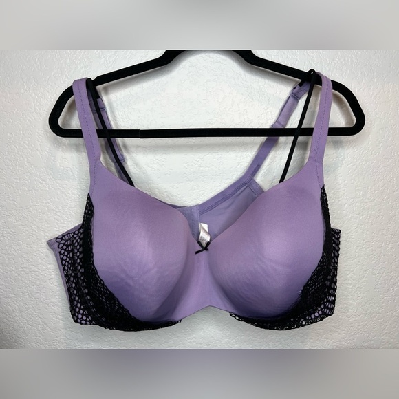 Cacique Other - D09.14. Cacique Underwire Smooth Balconette Bra lace accent 46DD